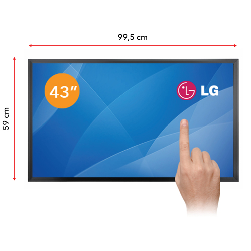 43" Touchscreen Mieten